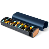 7-Day Premium Aluminum Pill Organizer – Large Capacity Weekly Pill Box for Vitamins, Supplements & Medicine