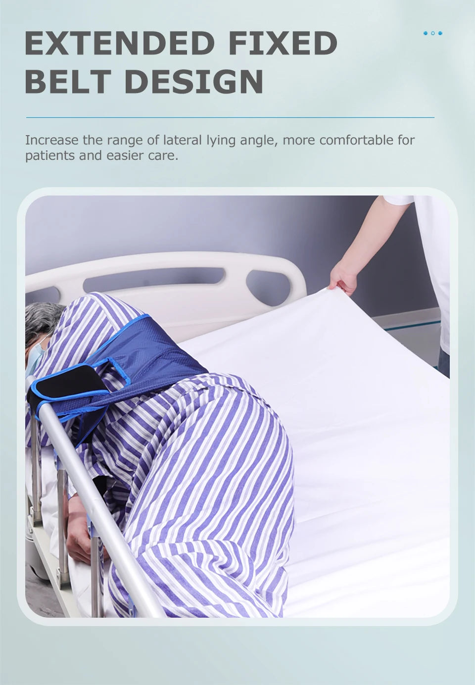 Lefeke Patient Turning & Transfer Belt – Breathable Nursing Sling for Elderly Bed Mobility and Care