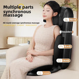Upgrade Electric Full Body Massage Chair Neck Back Waist Leg Vibration Kneading Shiatsu Cushion Seat Relaxation Trapezius Massag