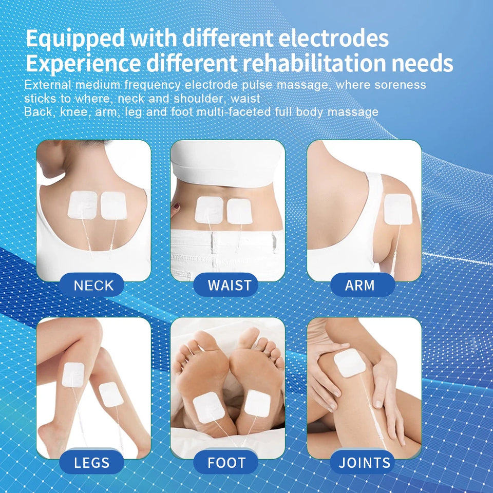 12-Mode TENS & EMS Muscle Stimulator – Electronic Pulse Massager Therapy Device