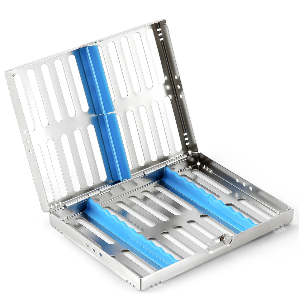 AZDENT Dental Sterilization Rack – Autoclavable Surgical Cassette & Disinfection Tray