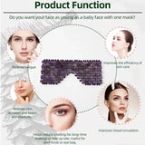 Natural Rose Quartz Eye Mask Massager Jade Relax Sleep Massage Tools Care Stone Face Cooling Sleep Mask