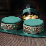 Brass Copper Box Smokeless Moxibustion Bag hierbas medicinales Burner Moxa Therapy Body Acupoint Meridian Warm Massage