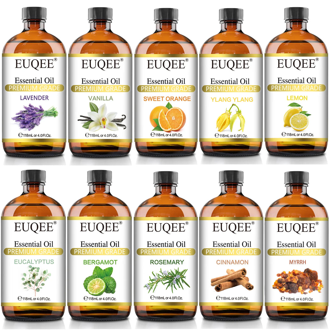 EUQEE 118ml Natural Essential Oil for Diffuser, Candles & Aromatherapy