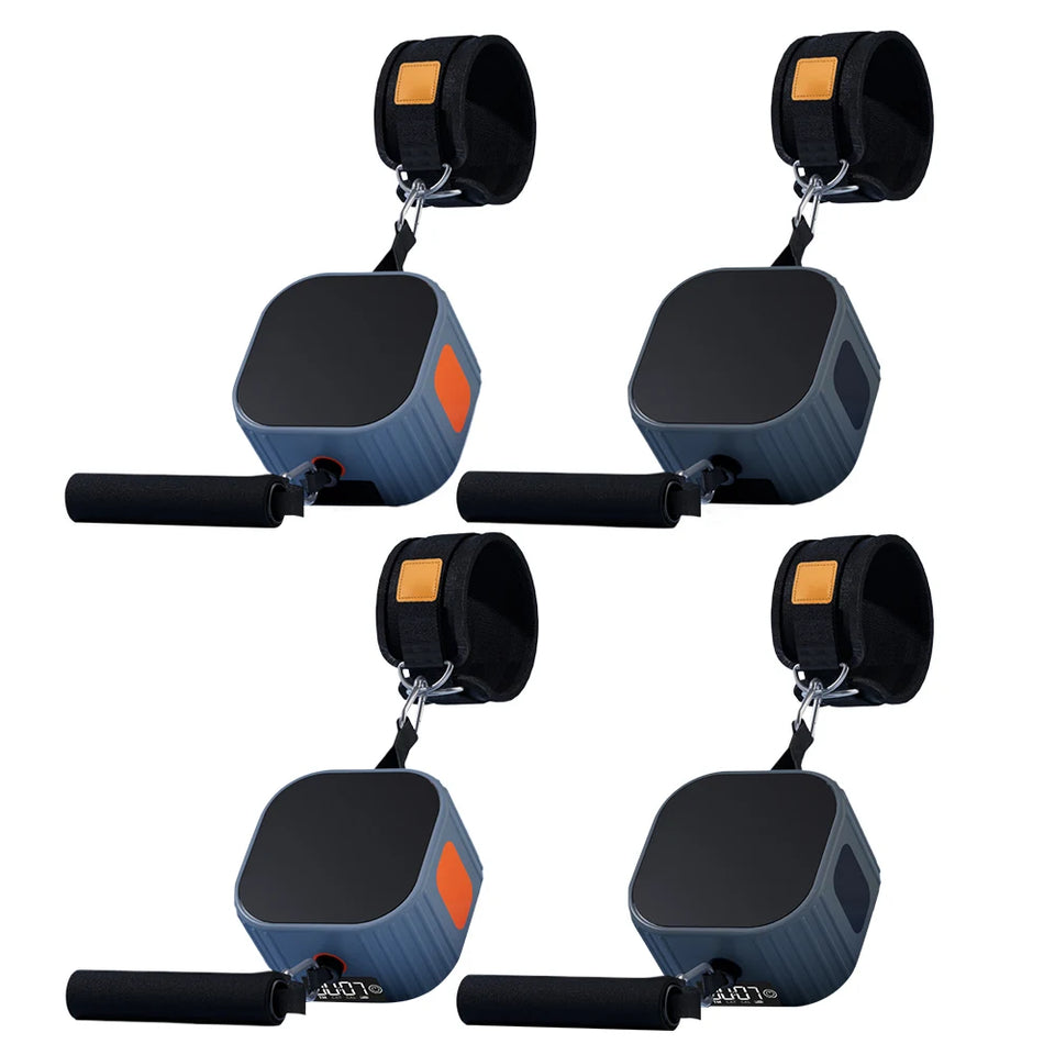 Fitness Pump Adjustable Resistance Rowing Machine – Strength Training Puller with Counter for Home Gym