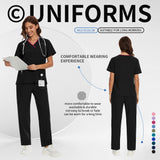 Women’s Medical Nurse Scrubs Set – Unisex Hospital, Clinic, Surgical & Spa Uniforms for Healthcare Professionals