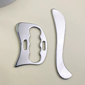 2cs stainless steel fascia knife, portable and practical myofascial release knife guasha soft tissue release tool, suitable for
