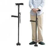 Collapsible Telescopic LED Walking Cane with Alarm – Folding Cane for Seniors, Mothers & Fathers