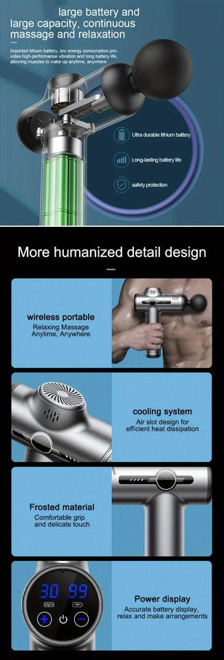 99-Speed Professional Muscle Massage Gun – Deep Tissue Massager for Neck, Back & Full Body Recovery