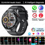 2025 Nursing-Grade Health Smartwatch – ECG+PPG, Blood Oxygen, Blood Lipid, Uric Acid, Body Temperature & Bluetooth Call