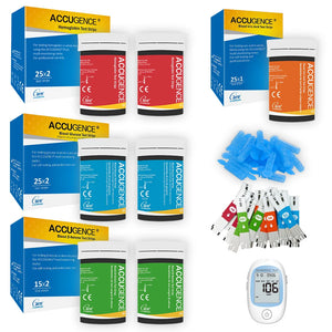 4-in-1 Blood Test Strips for PM800 Meter – Glucose, Ketone, Uric Acid & Hemoglobin