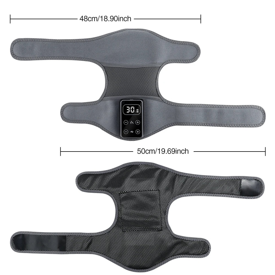 Electric Knee Massager 3 Vibrations 5 Levels Hot Compress Shoulder Elbow Massage Knee Support Brace Knee Protection Health Care