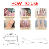 Stainless Steel Gua Sha Massage Tools Muscle Scraper Tool,Graston Tool Set for myofascial Release,Scar Tissue Massager for Back