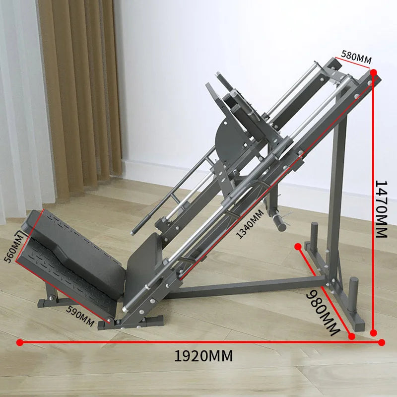 MIYAUP Dual-Function Reverse Kick & Squat Machine – Commercial Gym Leg Strength Trainer