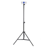 Portable Adjustable IV Pole Stand – Foldable Aluminum Alloy Drip Bag Holder with 4 Hooks & 3 Legs