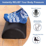 Ergonomic Memory Foam Foot Rest – Non-Slip Washable Under-Desk Foot Stool for Fatigue Relief