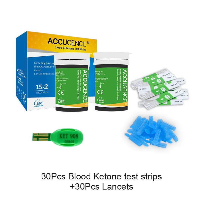 4-in-1 Blood Test Strips for PM800 Meter – Glucose, Ketone, Uric Acid & Hemoglobin