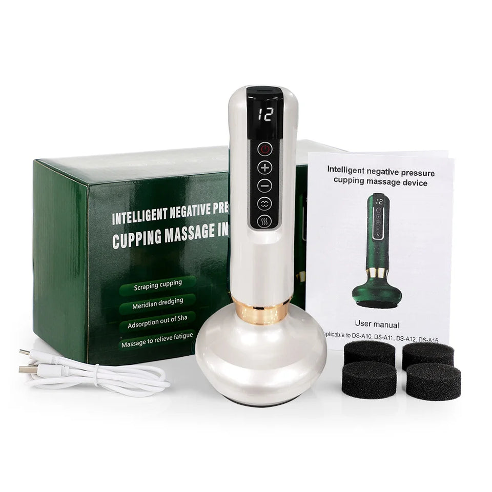 Electric Suction Cupping Therapy Set – Vacuum Massage with Glass Jars for Anti-Cellulite, Slimming & Guasha Therapy
