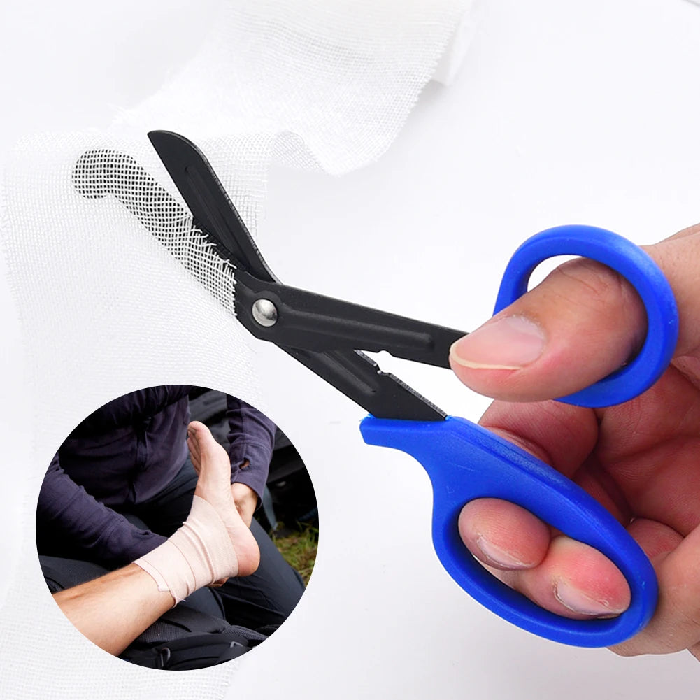 Outdoor Survival Paramedic Trauma Scissors – Heavy-Duty Emergency First Aid Shears for Medical Rescue & IFAK
