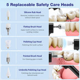 Electric Ultrasonic Teeth Cleaner – Dental Plaque Remover, Tartar & Stain Polisher with Oral Irrigator Whitening Kit