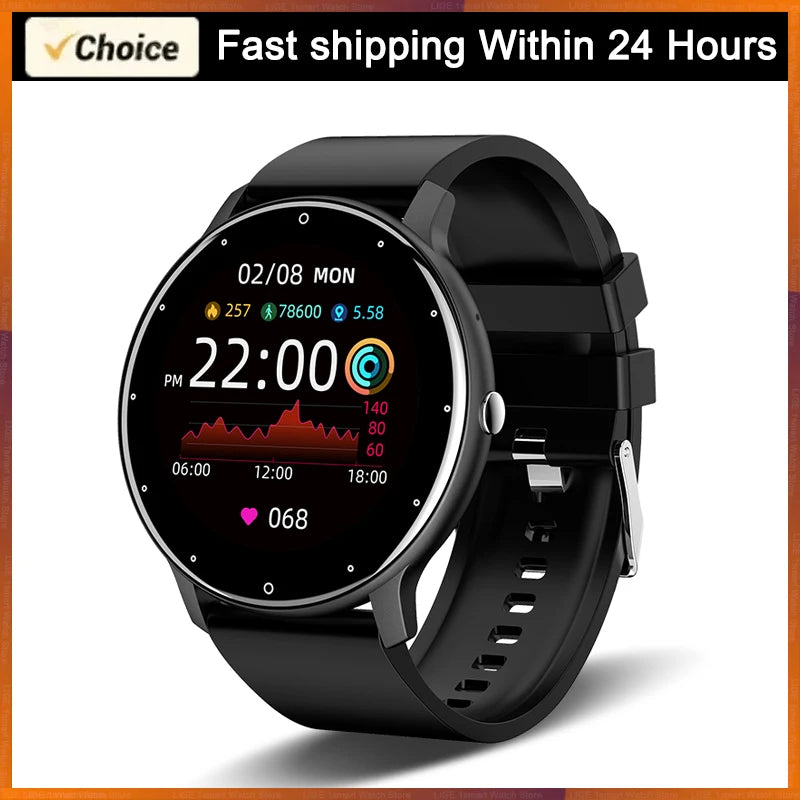 LIGE 2025 Smart Watch – Waterproof Fitness Tracker with Heart Rate Monitor for Women & Men, Compatible with Android & iOS