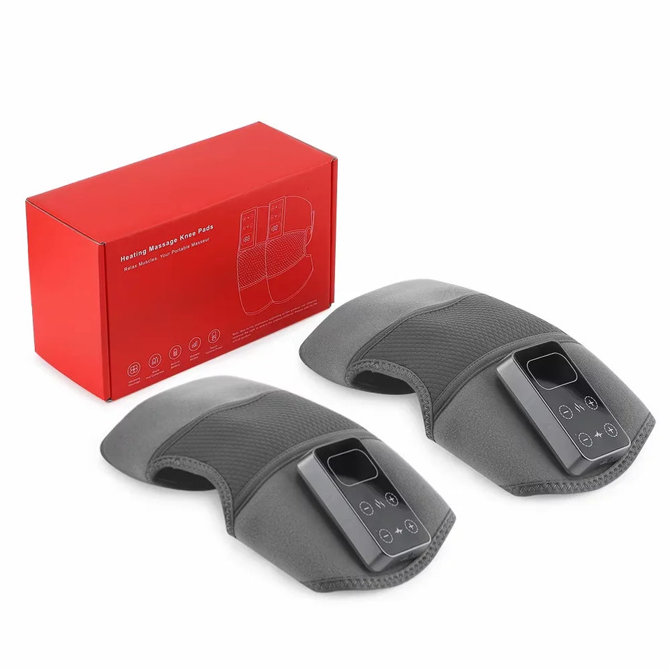 Electric Knee Massager 3 Vibrations 5 Levels Hot Compress Shoulder Elbow Massage Knee Support Brace Knee Protection Health Care