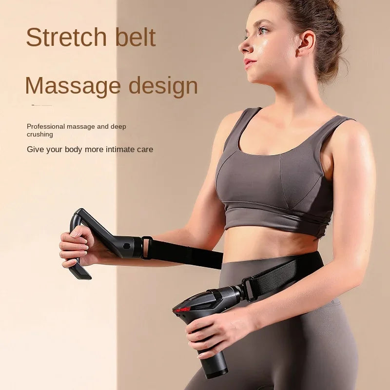 Long-Handle Massage Gun – Multifunctional Deep Tissue Percussion Massager for Full Body Muscle Relaxation