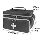 Portable Travel First Aid Kit & Medicine Storage Organizer Bag