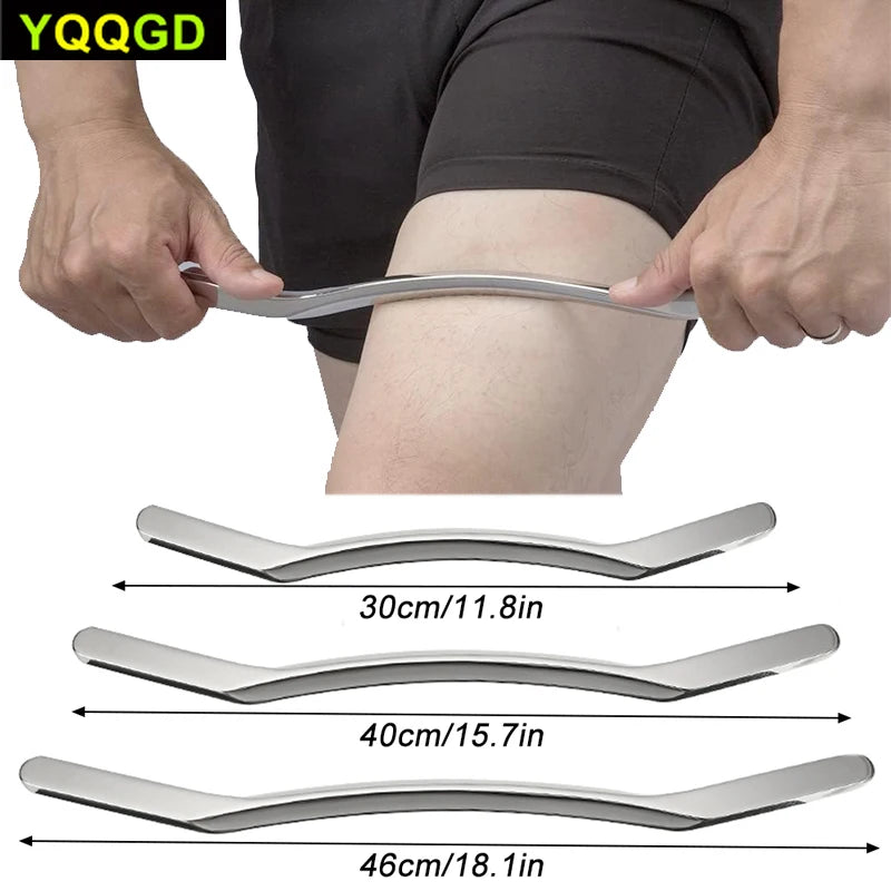 1Pcs Sport Stainless Steel Long Gua Sha Tool-Guasha Long Bar Muscle Scraping Massage Tools-Help Relieve Sore Muscles Soft Tissue