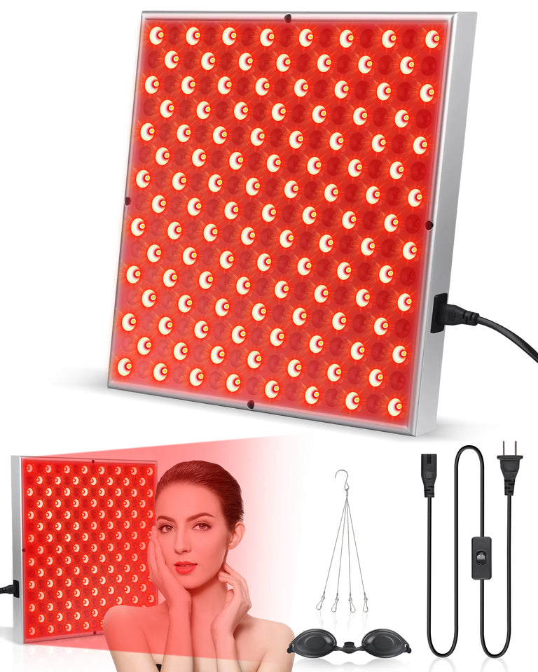 LED Red Light Therapy Panel Lamp – 225 LEDs for Facial Anti-Aging, Skin Care & Body Pain Relief
