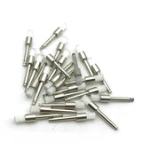 100PCS White Nylon Dental Polishing Brushes – Flat Latch-Type Teeth Polisher for Dentists & Labs