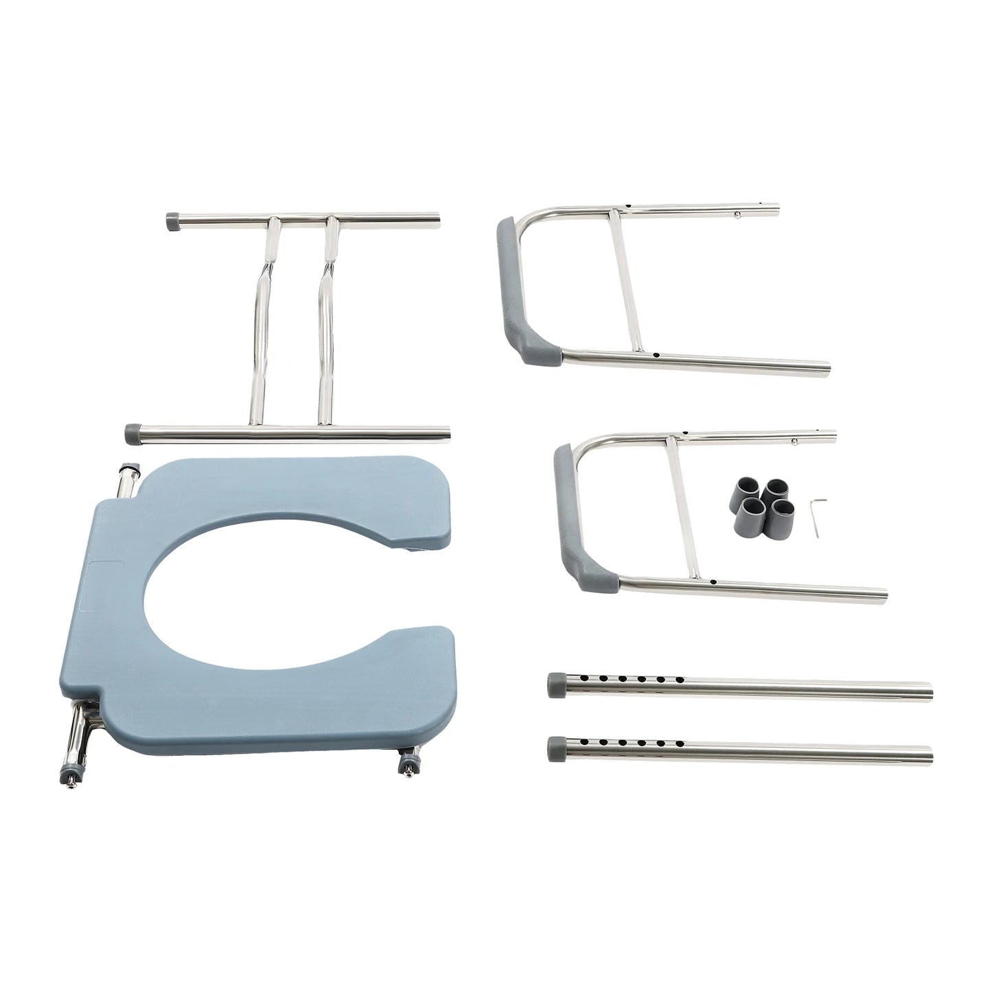 Adjustable Raised Toilet Seat with Handles – Height-Boosting Toilet Riser for Elderly, Pregnant Women & Disabled