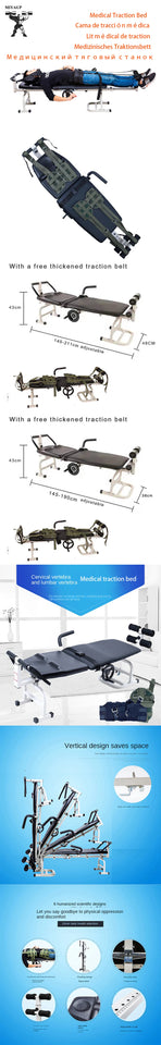 MIYAUP 2025 Medical Lumbar & Neck Traction Bench – Home Pain Relief & Tensioner