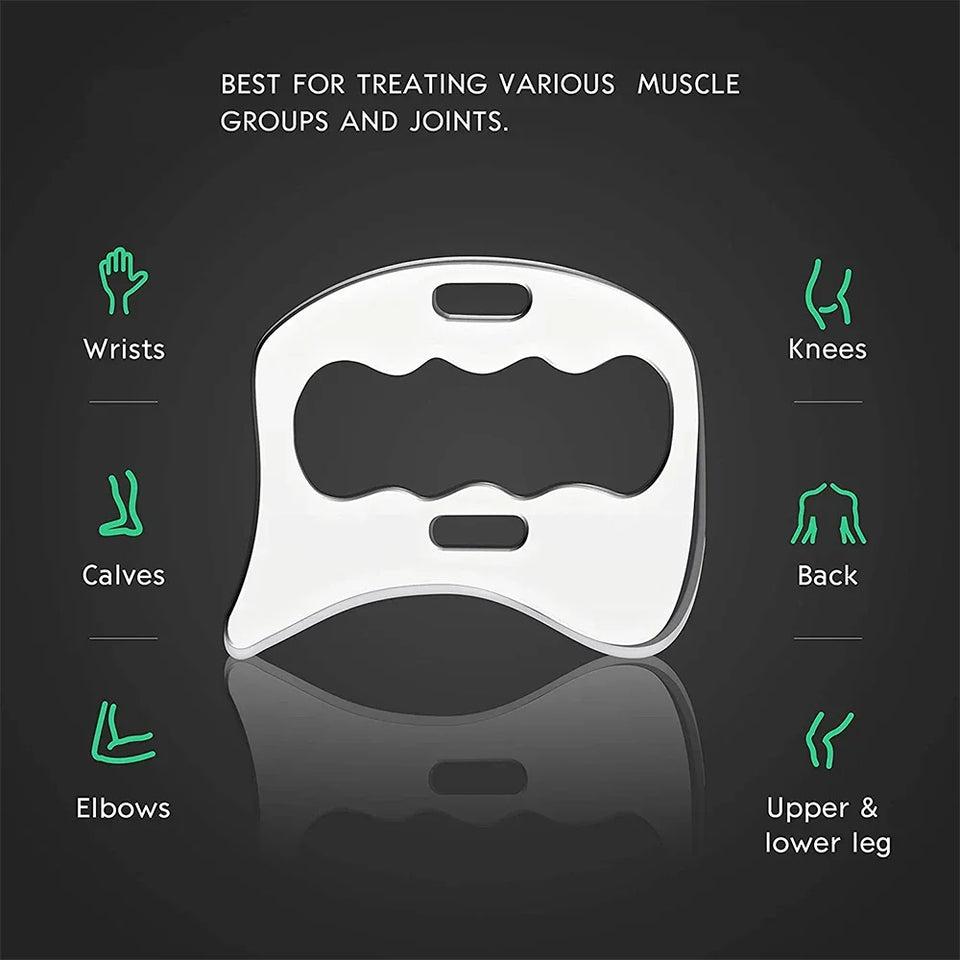 Professional GuaSha Massage Tools Stainless Steel Gua Sha Scraping Massage Tool IASTM Tools Great Soft Tissue Mobilization Tool