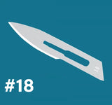 100PCS Sterile Dental Surgical Blades – Carbon Steel Scalpel Knives with Handle for Medical, Beauty, and DIY Repairs