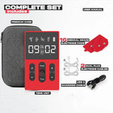 TENS meridian massager EMS multifunctional massager with 12 modes and 36 levels of intensity timed dual channel output massager