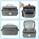 Portable Travel First Aid Kit & Medicine Storage Organizer Bag