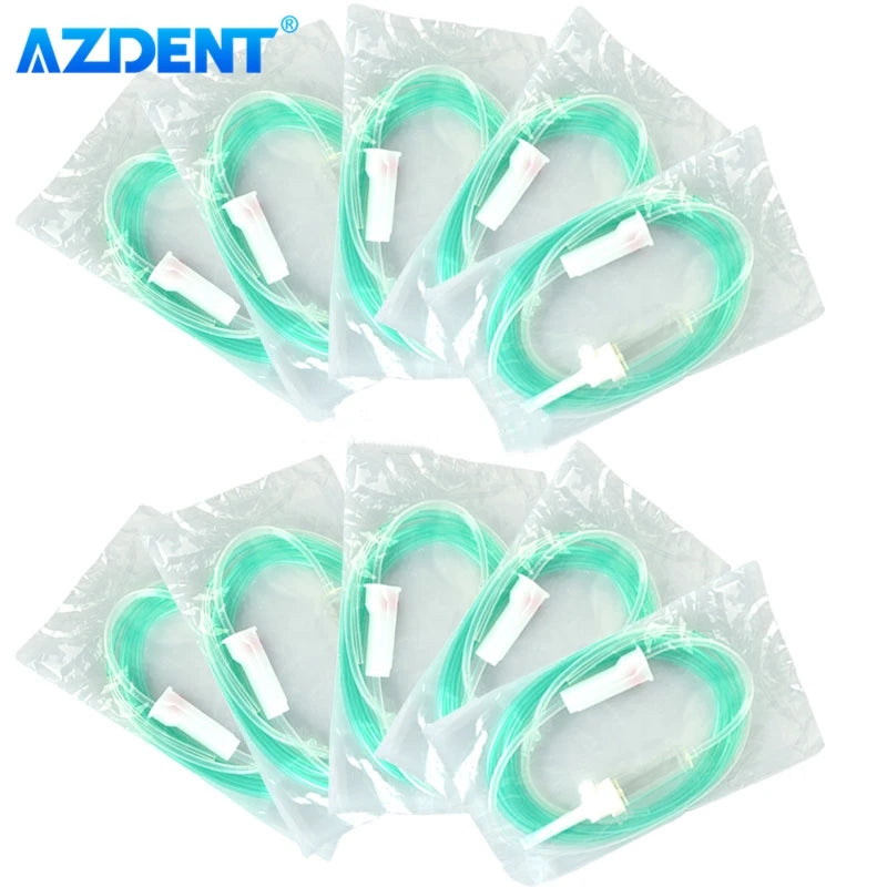 AZDENT Dental Irrigation Tubes 10pcs – Disposable Sterile Hose Kit for Implant Surgery (Fits W&H & NSK)