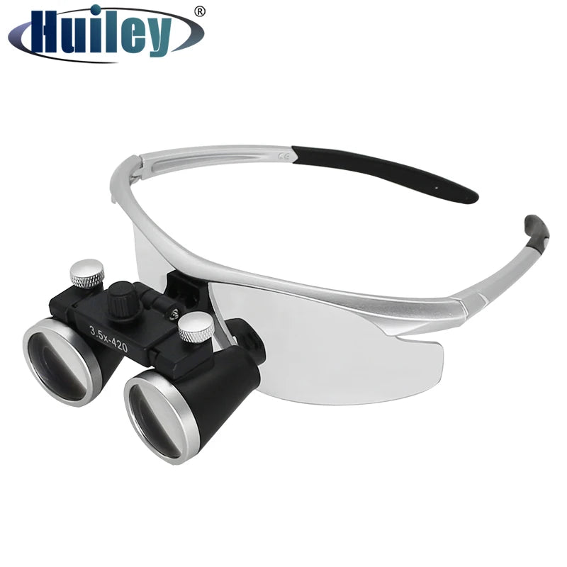 Dental Surgical Binocular Loupes – 2.5X/3.5X Ultra-Lightweight Optical Magnifier (320–420mm)