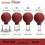 Rubber Cupping Face Massager Vacuum Eye Skin Lifting Facial Cups Anti Cellulite Jar Anti-Wrinkle Cupping Therapy Beauty Tool