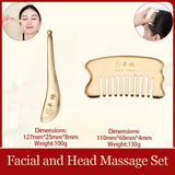 Meridian Therapy Treatment Tools 19-Teeth Scalp Massager Comb  for Skin Scraping and Head Relaxation