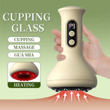 Smart Cupping Massage Machine with Red Light & Heating – 9-Level Vacuum Suction for Body Therapy & Cellulite Relief