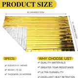 5–30PCS Outdoor Emergency Thermal Survival Blanket – Gold & Silver Foil, Waterproof, 130x210cm