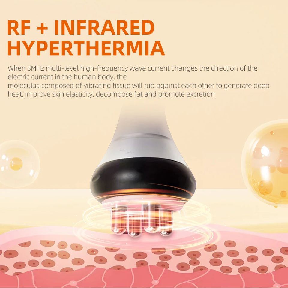 4 in 1 Vacuum Therapy Cavitation RF Radio Frequency Fat Remover Body Slimming Machine Ultrasonic Massage Shaping Instrument