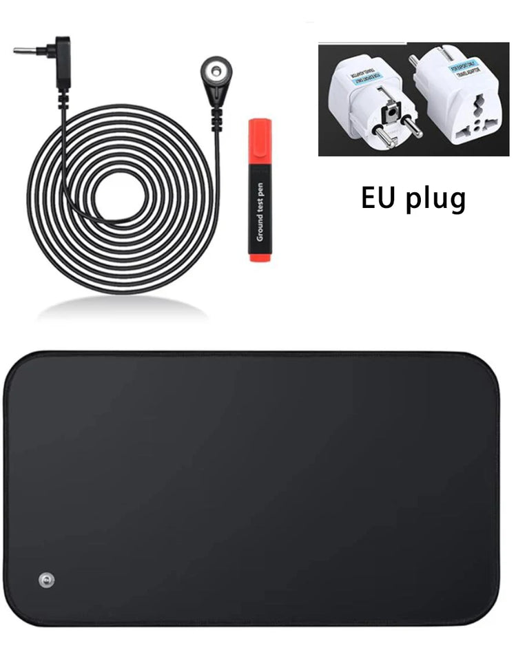 30X60CM Earthing Mat Grounding Pad for Improves Sleep,Enhanced Circulation,Reduces Inflammation & Pain Grounding Mat for Desk