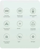 New Upgrade Air-Lip Stretch Low Frequency Thermal Vibration Waist Massage Heeling Spot Left and Right Swing + Up and Down Tracti