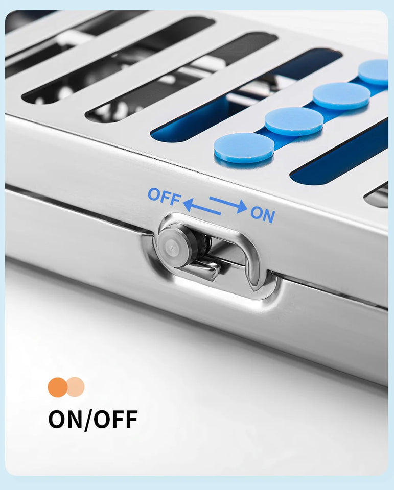 AZDENT Dental Sterilization Rack – Autoclavable Surgical Cassette & Disinfection Tray