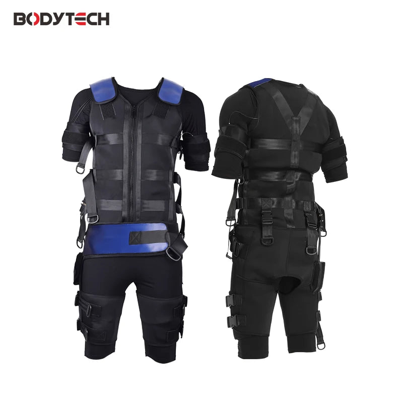 Wireless Smart EMS Fitness Suit – Removable Electro Muscle Stimulator for Back Pain Relief & Weight Loss