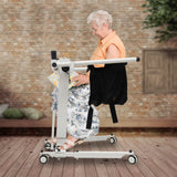 Electric Adjustable Patient Lift Transfer Chair – Foldable Handicap Shower & Commode Toilet Seat for Elderly Home Care