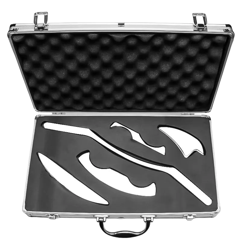 Stainless Steel Gua Sha Massage Tools Muscle Scraper Tool,Graston Tool Set for myofascial Release,Scar Tissue Massager for Back